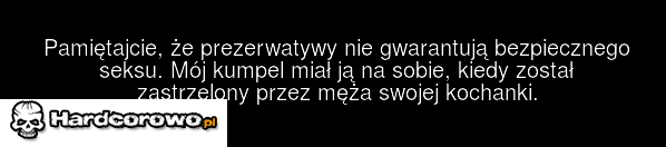 Prezerwatywa nie gwarantuje bezpieczeństwa  - 1