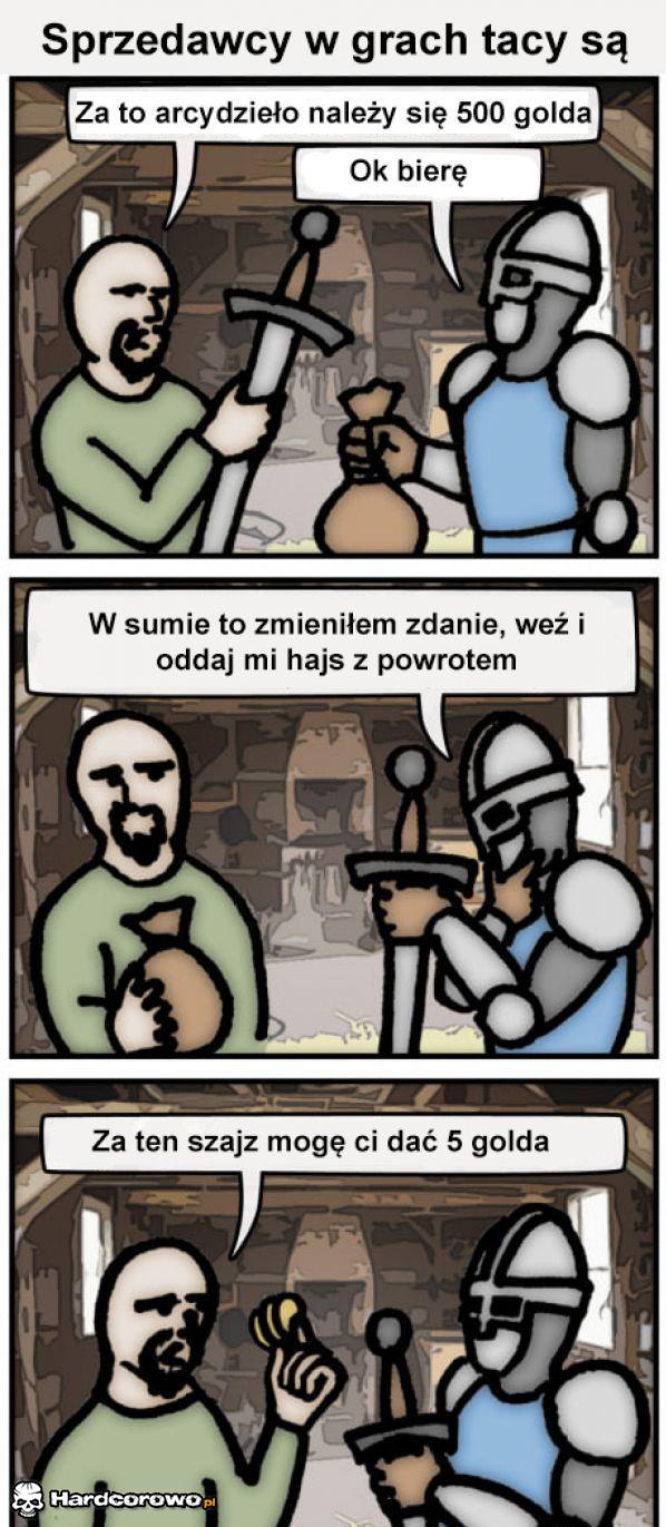 Sprzedawcy w grach tacy są  - 1