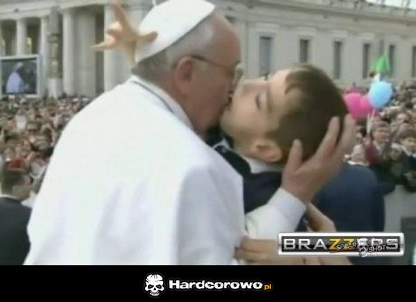 Przywitanie z papieżem - 1