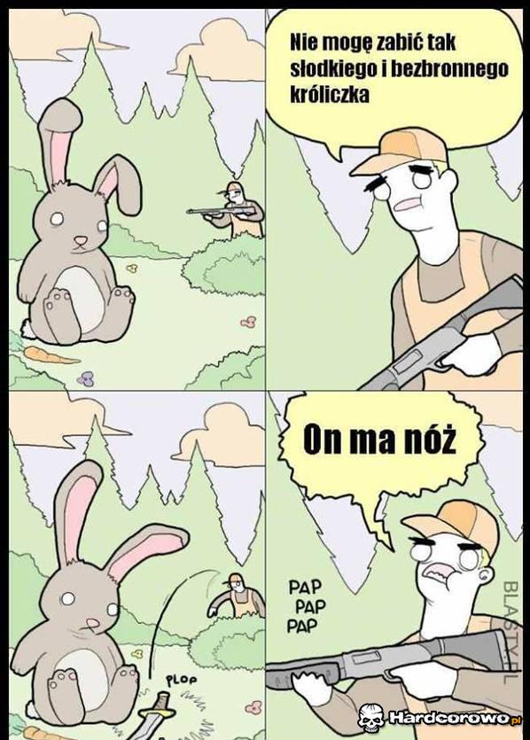 Bezbronny króliczek - 1