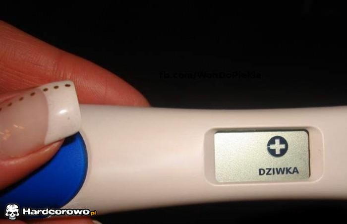 Wynik testu ciążowego - 1