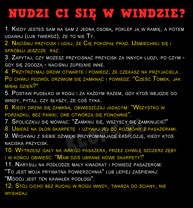 Nudzi Ci się w windzie? - 1