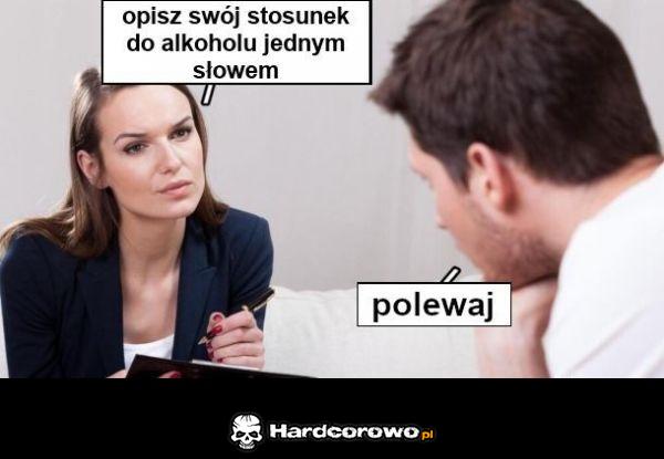 Stosunek do alkoholu - 1