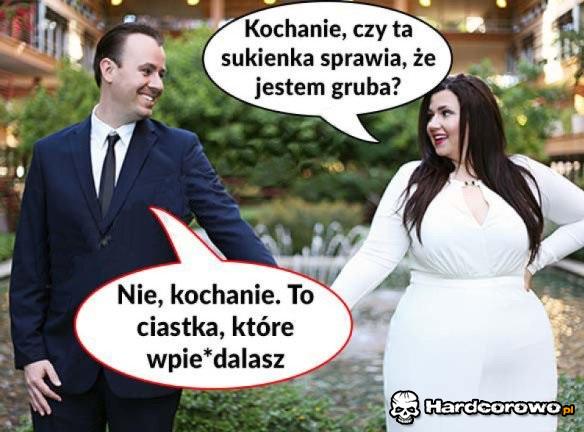 Pogrubiająca sukienka - 1