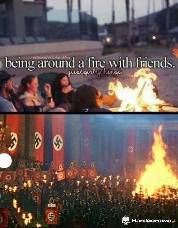 Ognisko z przyjaciółmi - 1