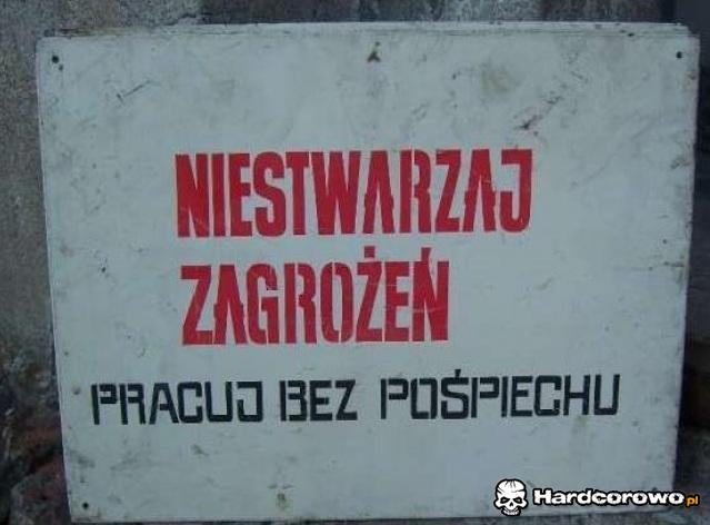 Nie stwarzaj zagrożeń - 1