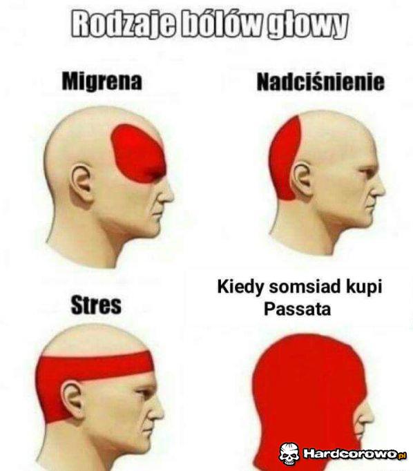 Rodzaje bólów głowyy - 1