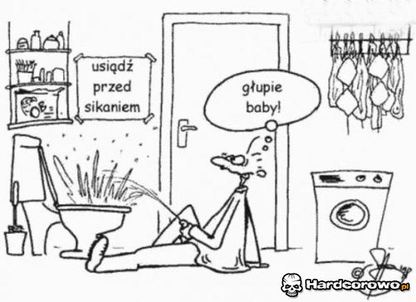 Sikanie na siedząco - 1