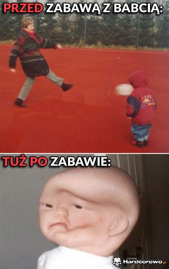 Przed i po zabawie z babcią - 1