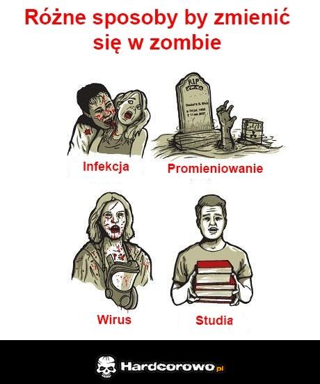Różne sposoby by zmienić się w zombie  - 1