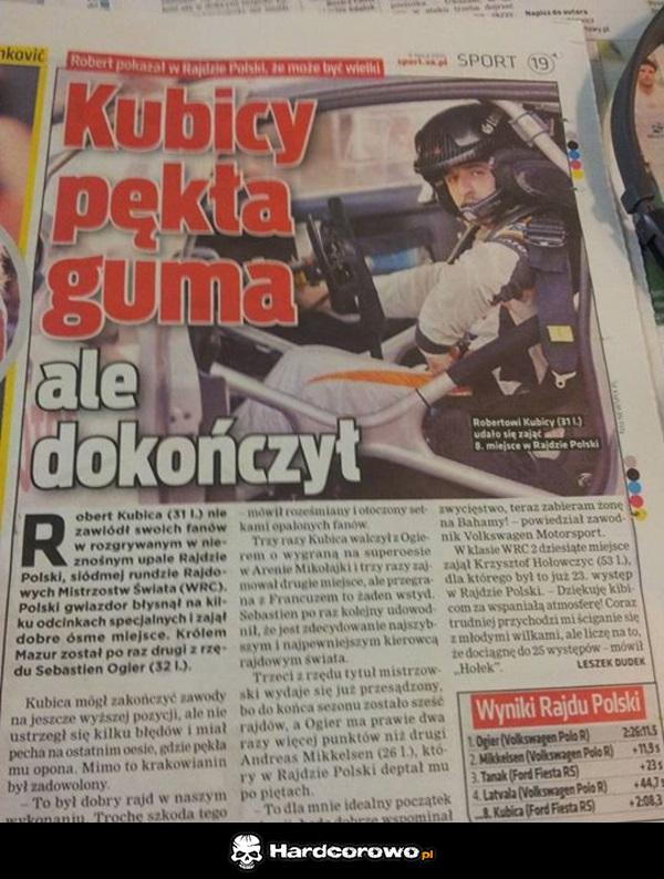 Pęknięta guma - 1