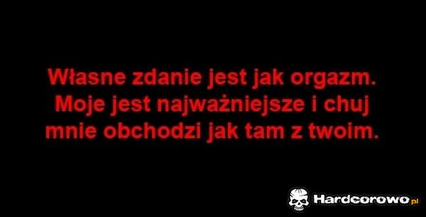 Własne zdanie - 1