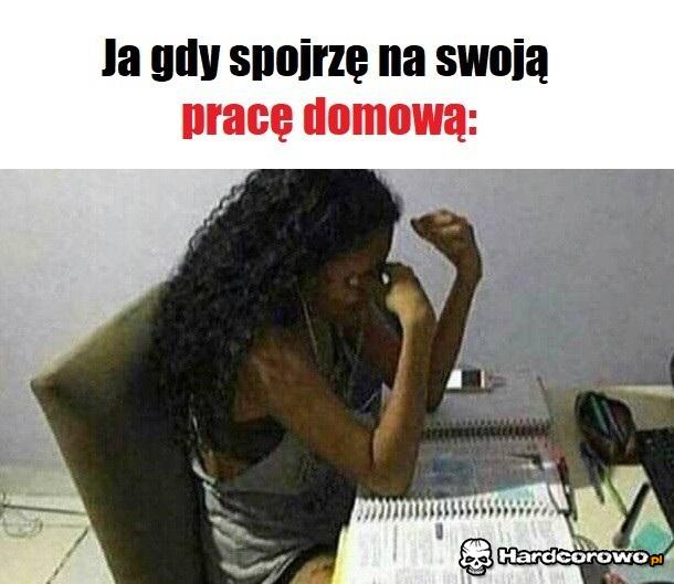 Ja gdy spojrzę na swoją pracę domową - 1