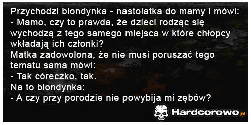 Przychodzi blondynka do mamy - 1