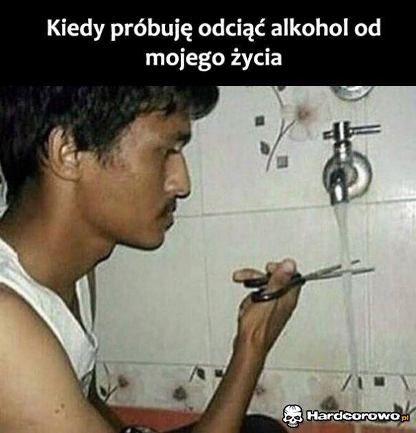 Kiedy próbuję odciąć alkohol od mojego życia - 1