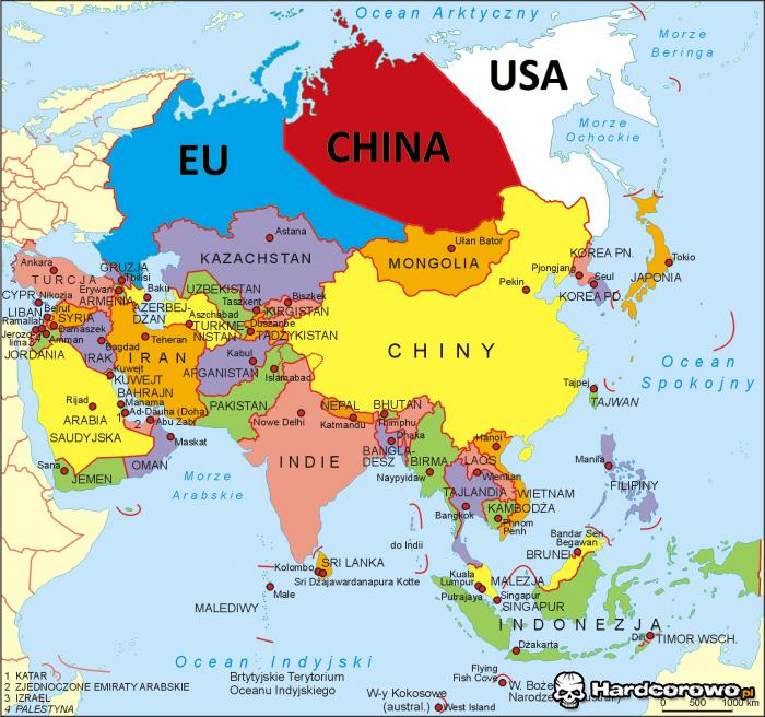 Jak powinna wyglądać mapa Azji - 1