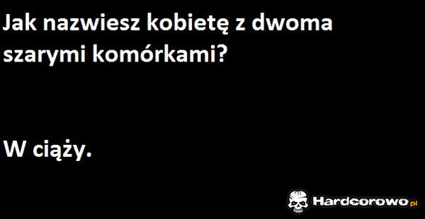 Kobieta z dwoma szarymi komórkami - 1