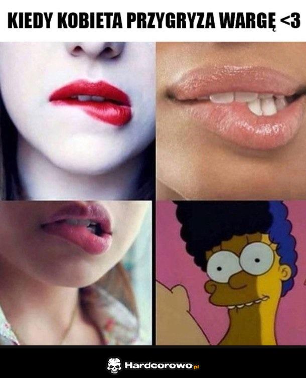 Przygryzanie wargi - 1