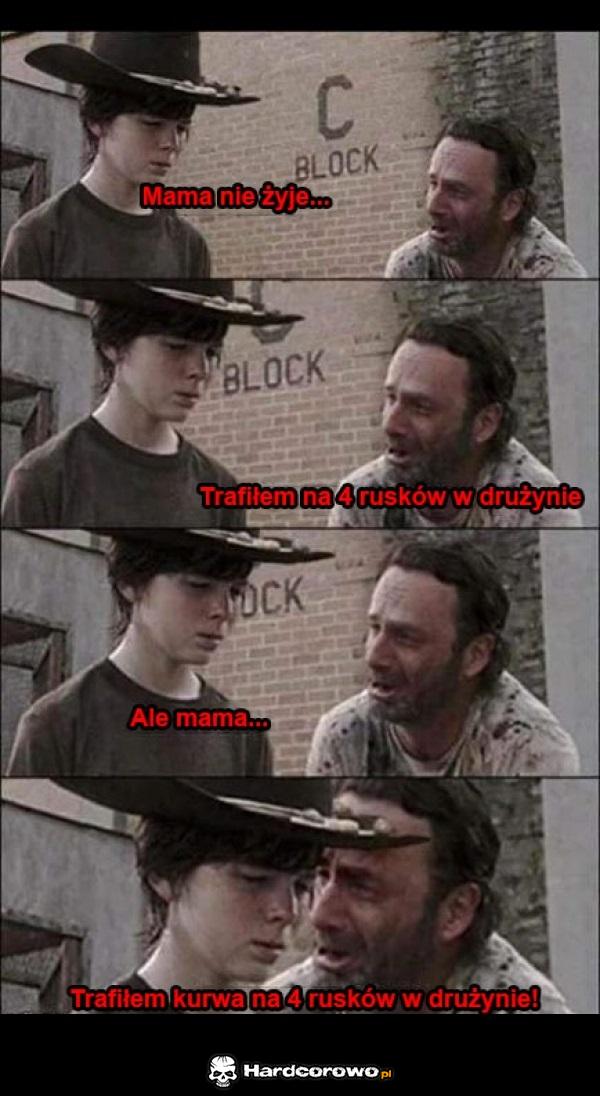 3 rusków w drużynie - 1