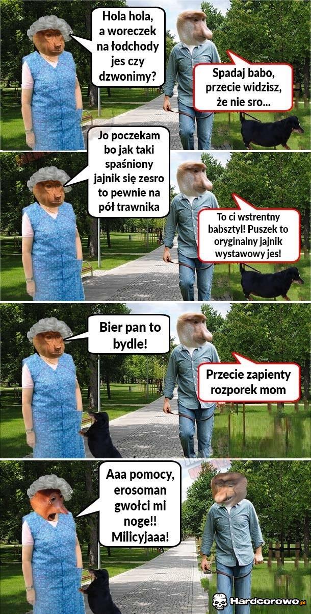 Janusz wyprowadza Puszka - 1