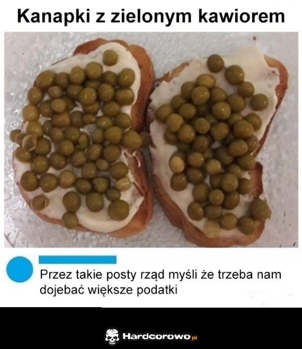 Kanapki z zielonym kawiorem - 1