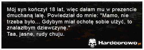 Mój syn kończył 18 lat - 1