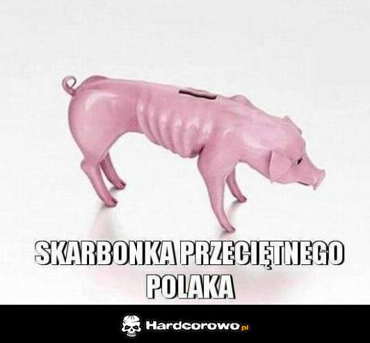 Skarbonka przeciętnego polaka - 1