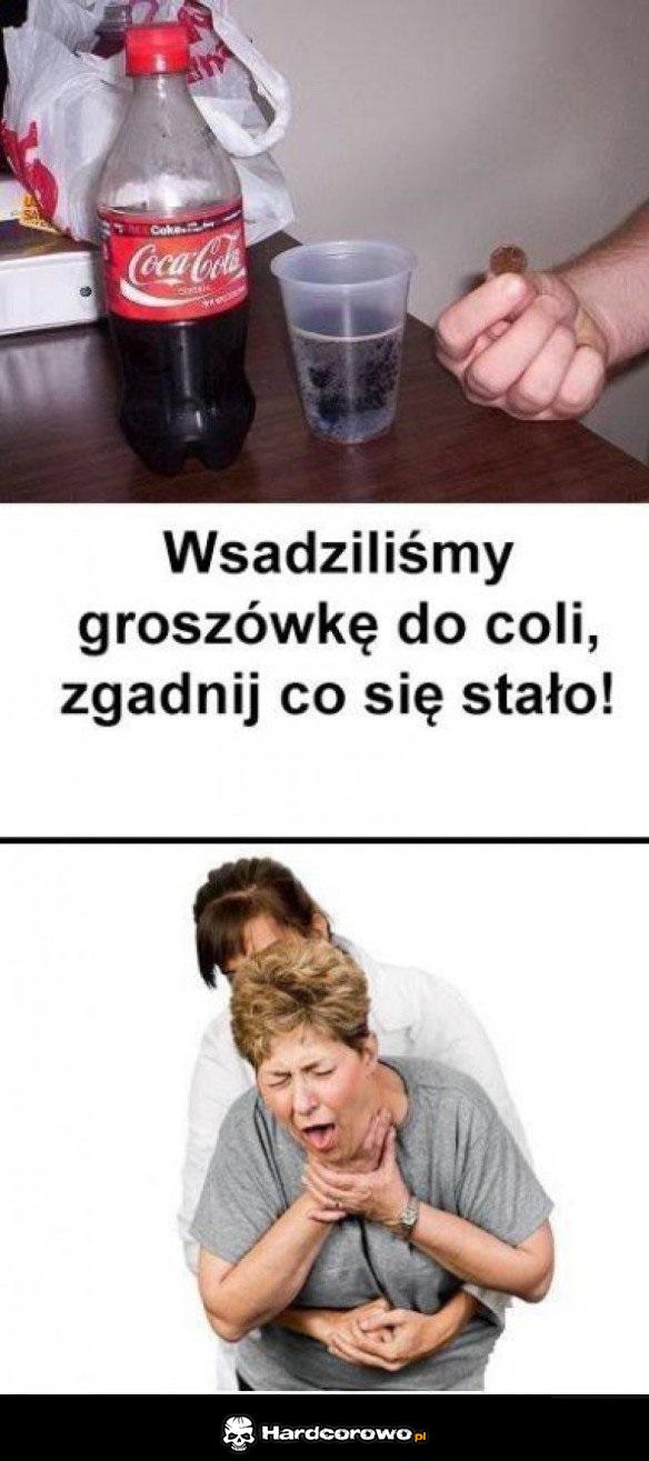 Groszówka w coli - 1