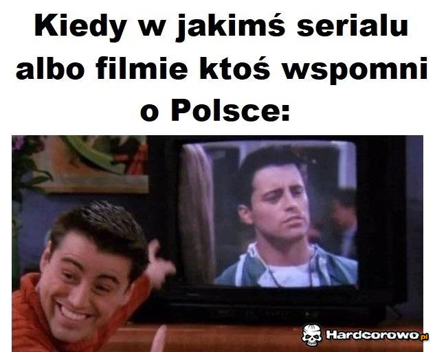 Kiedy w jakimś serialu albo filmie ktoś wspomni o Polsce - 1