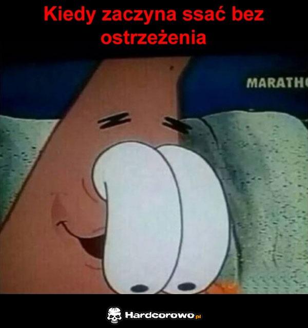 Kiedy zaczyna ssać bez ostrzeżenia - 1