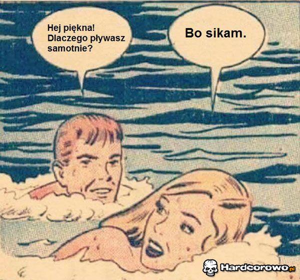 Samotna pływaczka - 1