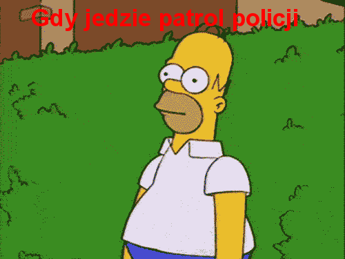 Gdy jedzie patrol Policji  - 1