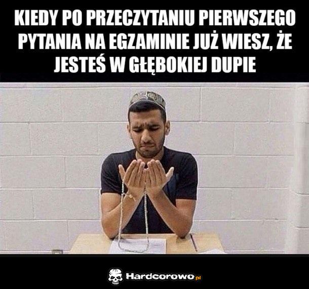 Przypał na egzaminie - 1