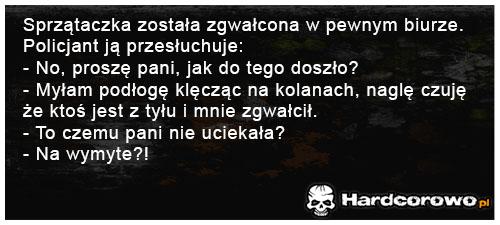 Sprzątaczka została zgwałcona - 1