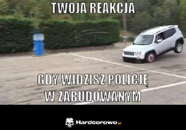 Gdy widzisz policję w zabudowanym - 1