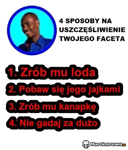 4 sposoby na uszczęśliwienie twojego faceta - 1