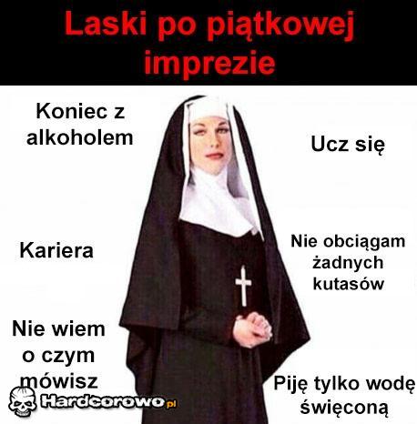 Laski po piątkowej imprezie  - 1