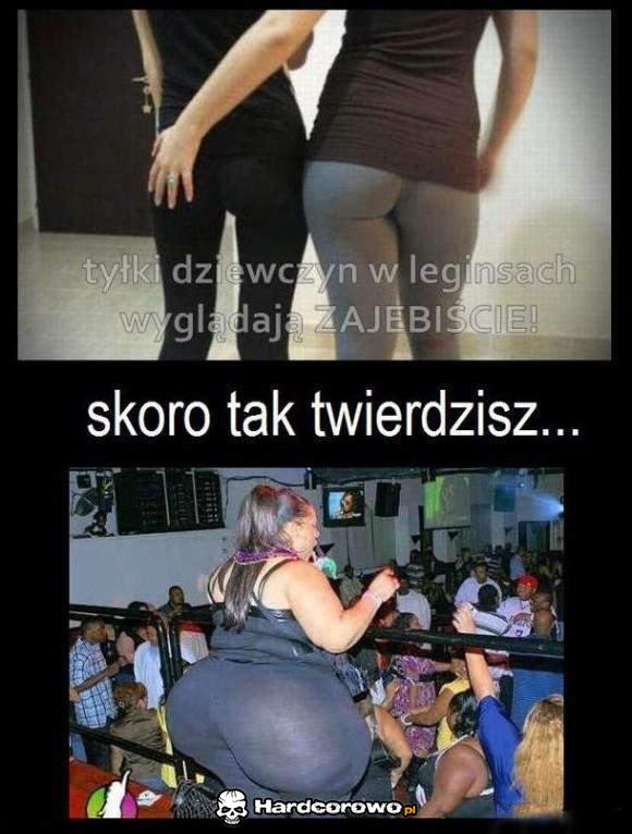 Tyłki dziewczyn w leginsach - 1