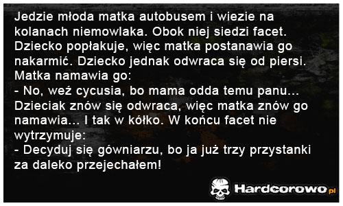 Jedzie młoda matka autobusem - 1