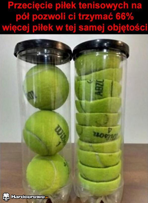 Przecięcie piłek tenisowych - 1