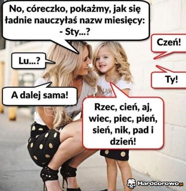 Nauka miesięcy - 1