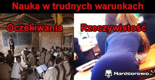 Nauka w trudnych warunkach  - 1