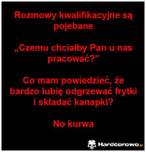 Rozmowy kwalifikacyjne  - 1