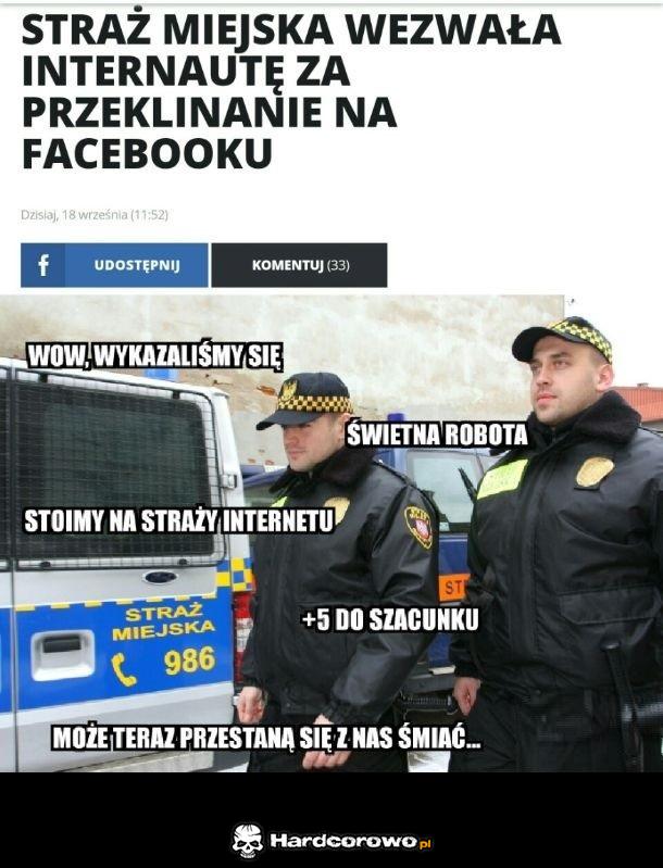 Halo policja przyjedźcie na Fejsbuka - 1