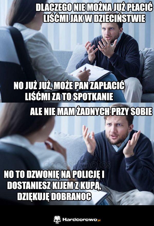 Płacenie liśćmi - 1