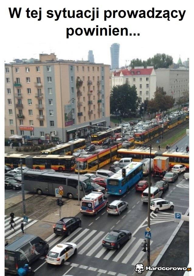 W tej sytuacji prowadzący powinnien - 1