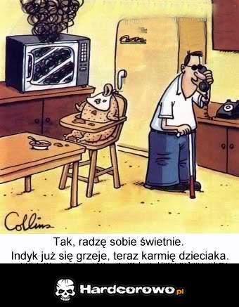 Ślepy sam w domu - 1