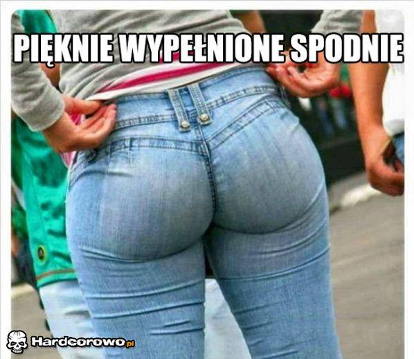 Pięknie wypełnione spodnie - 1