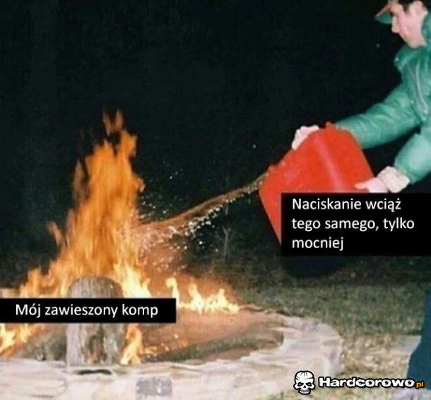 Zawieszony komputer - 1