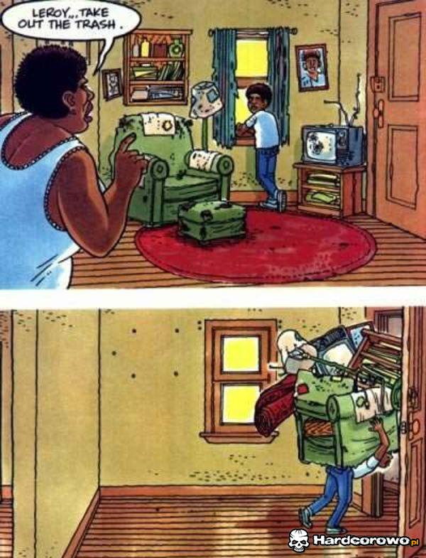 Wynoszenie śmieci - 1